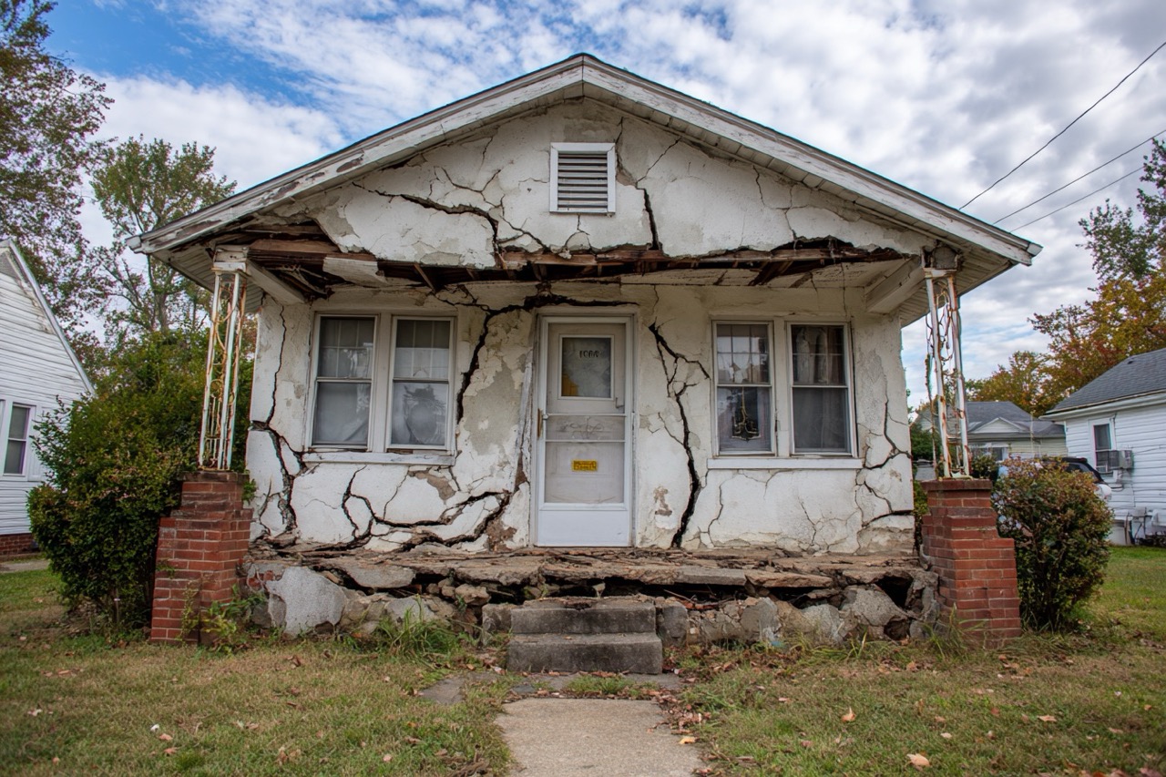Maryland property with structural damage and building code violations