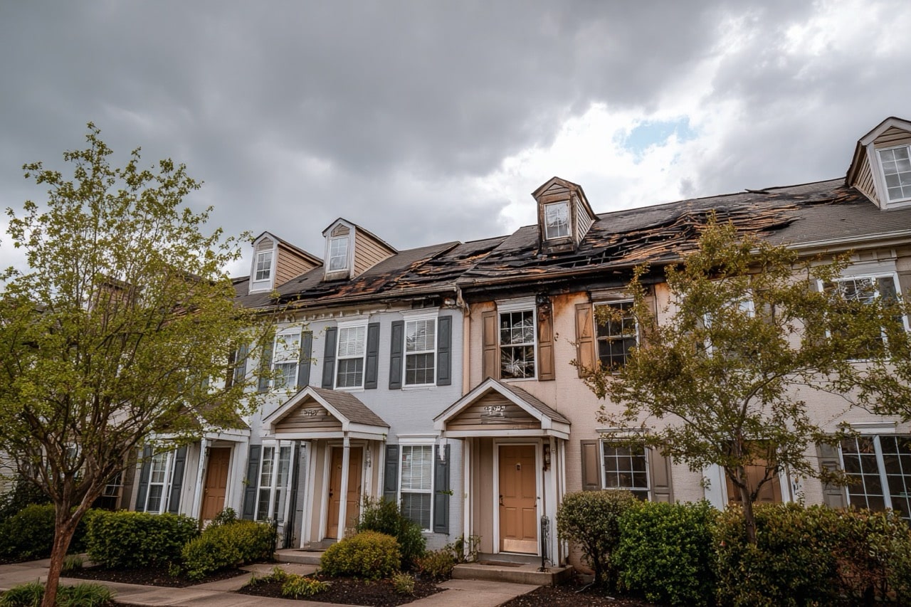 Fire damaged residential property in Maryland ready for sale
