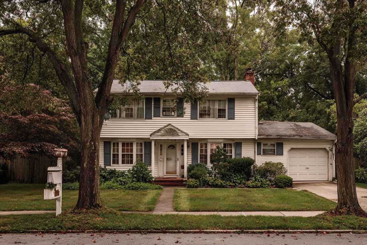 Foreclosure house for sale in Maryland suburban neighborhood