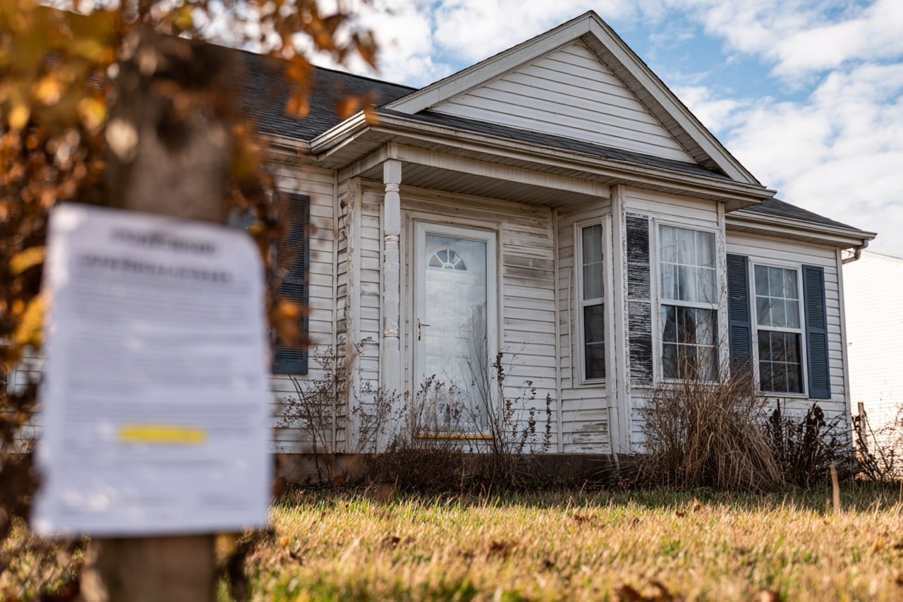 Maryland foreclosure notice on residential property