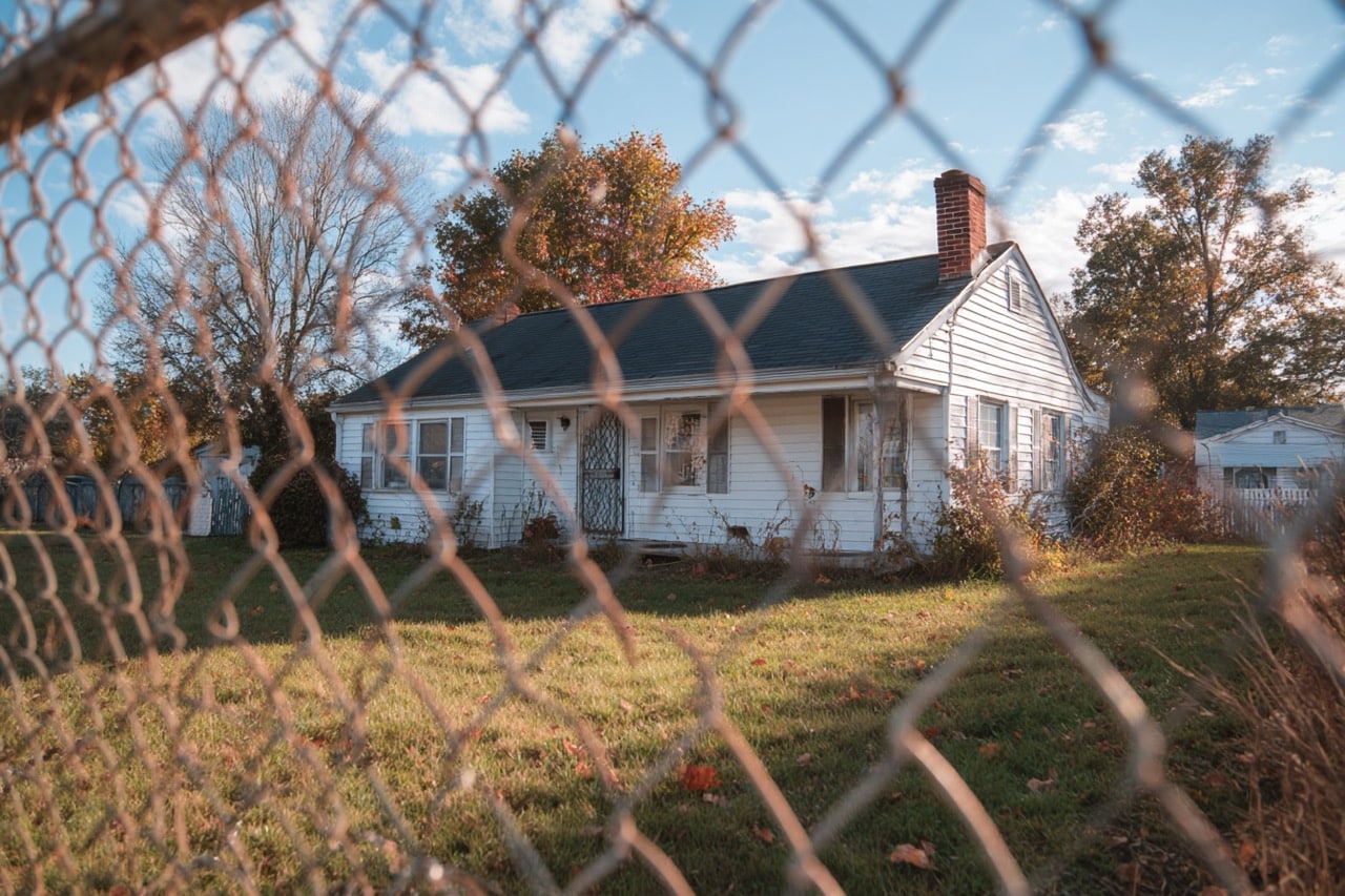 Maryland property owner serving eviction notice to squatters